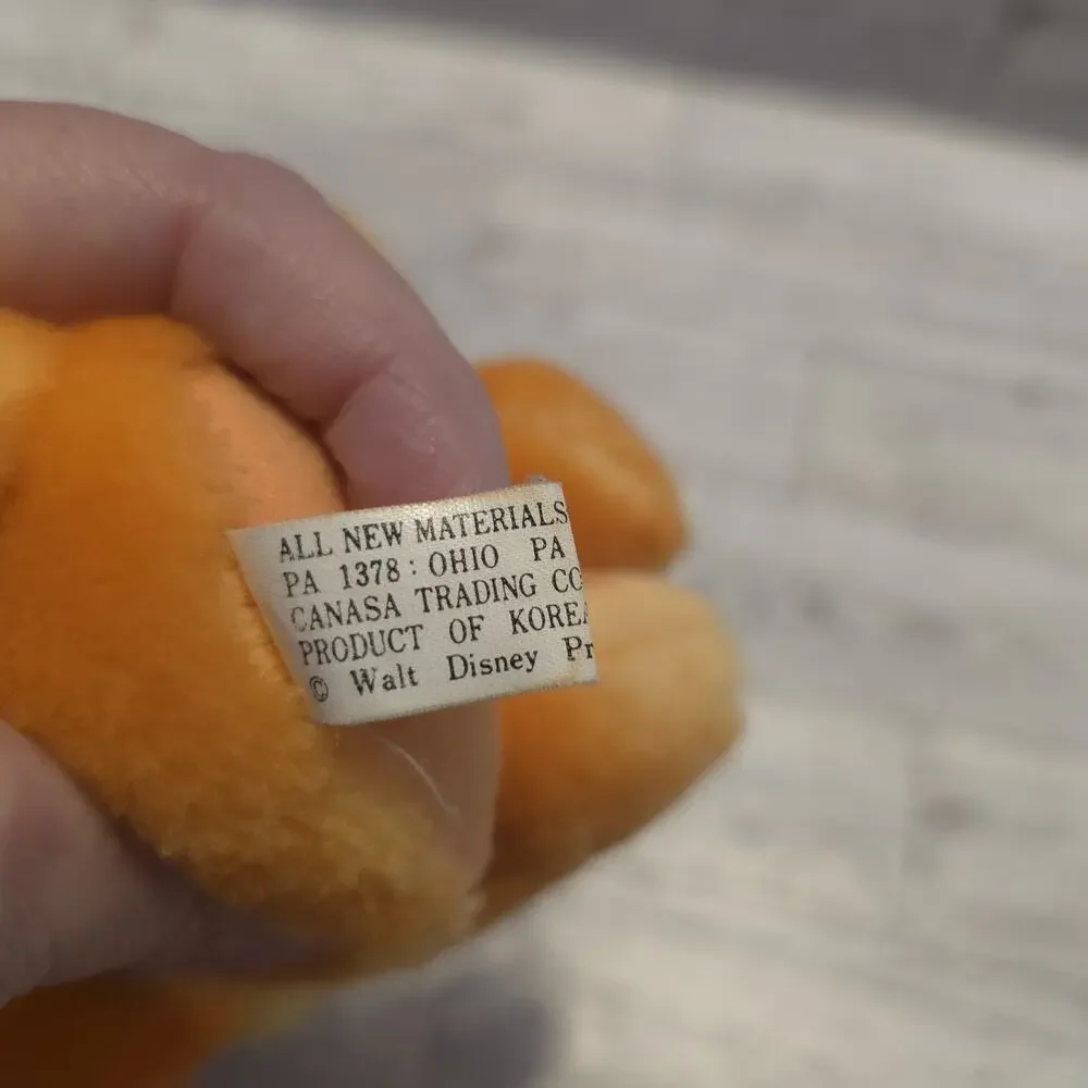 Lady from Lady and the Tramp Plush Dog Stuffed Animal‎ Vintage Disney Korea